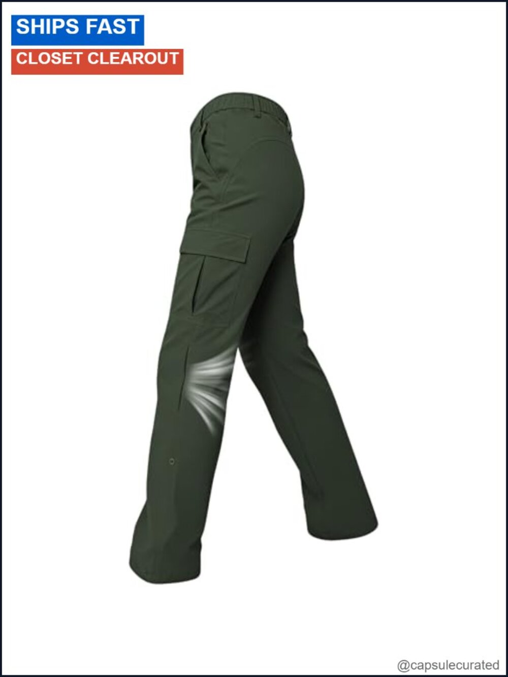 Women's Convertible Hiking Cargo Pants Quick-Dry Stretch Ripstop